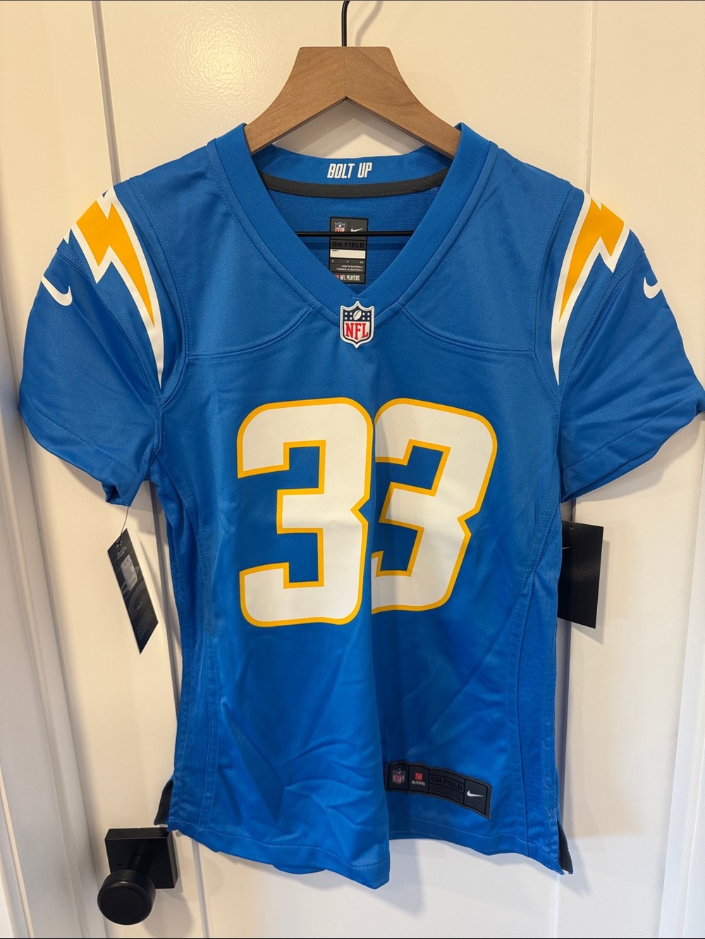 NFL Blue 'Bolt Up' Football Jersey with NFL  JAMES JR
